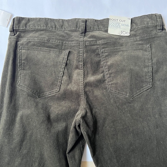 NWT Joe Fresh PANTS Corduroy Dark Green Boot Cut Size 16 Sits Low On Waist NEW - Picture 7 of 7
